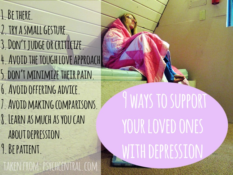 9 Ways to support your loved ones with depression