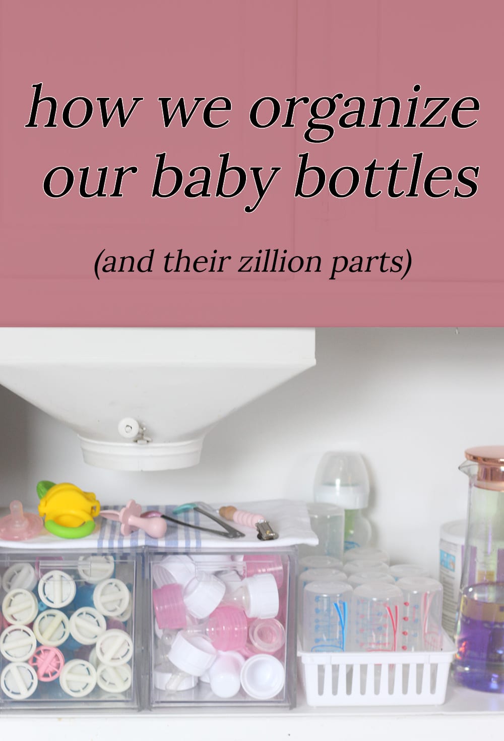 baby bottle organization